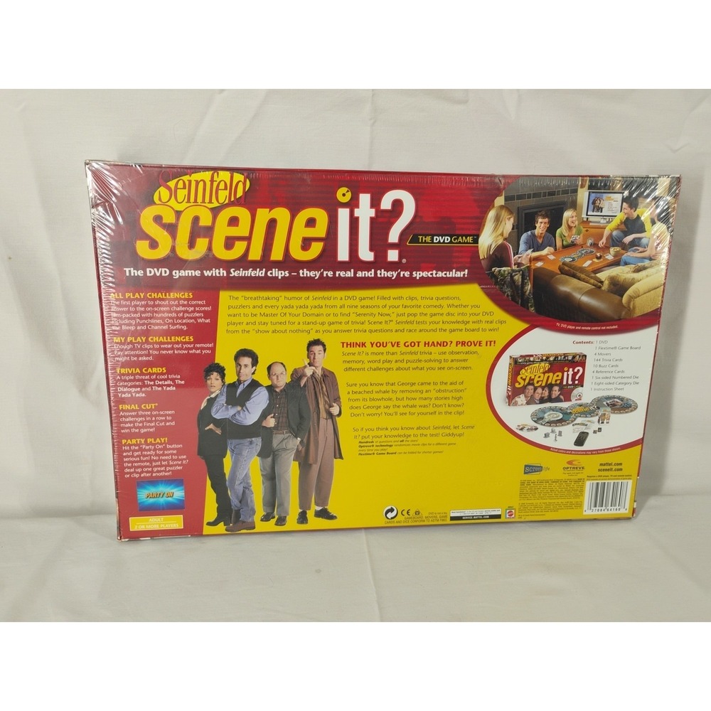 Mattel Scene It DVD Game Seinfeld Edition New & Sealed - Picture 3 of 8